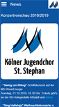 Mobile Screenshot of koelner-jugendchor.com
